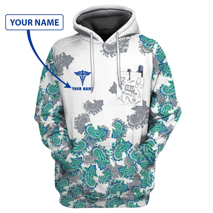 Nurse Custom Name 3D All Over Print Hoodie Sweatshirt