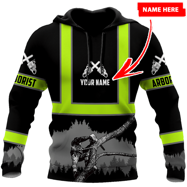 Arborist Custom Name 3D All Over Print Hoodie Sweatshirt