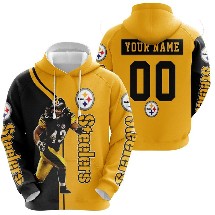 43 Troy Polamalu Pittsburgh Steelers Player Personalized 12022 NFL Season 3D All Over Print Hoodie, Zip Hoodie, Sweatshirt
