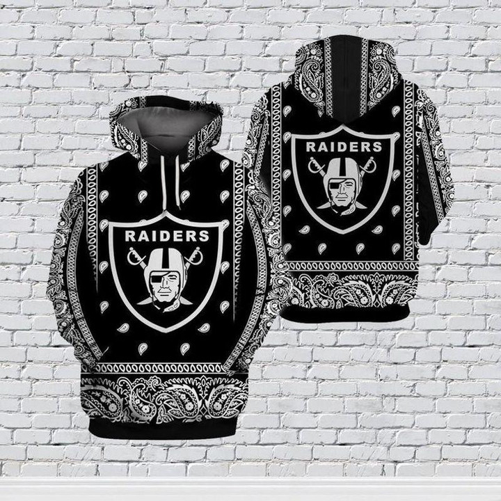 Oakland Raiders NFL 3D Full Printing  3D All Over Print Hoodie, Zip Hoodie, Sweatshirt