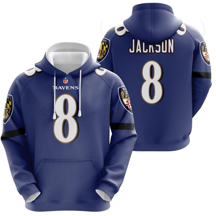 Baltimore Ravens Lamar Jackson 8 Great Player NFL Personalized 3D All Over Print Hoodie, Zip Hoodie, Sweatshirt
