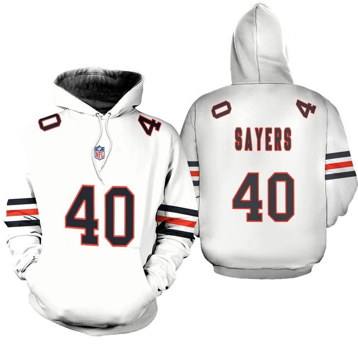 Chicago Bears Gale Sayers 40 Great Player NFL American Football Team Personalized 3D All Over Print Hoodie, Zip Hoodie, Sweatshirt