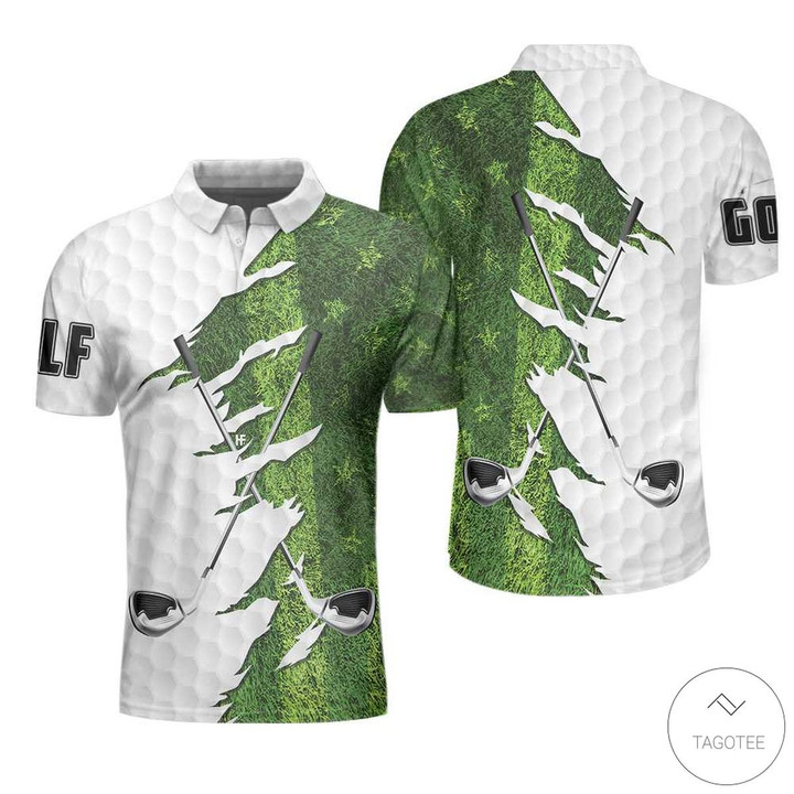 Golf Ripped Grass Polo Shirt