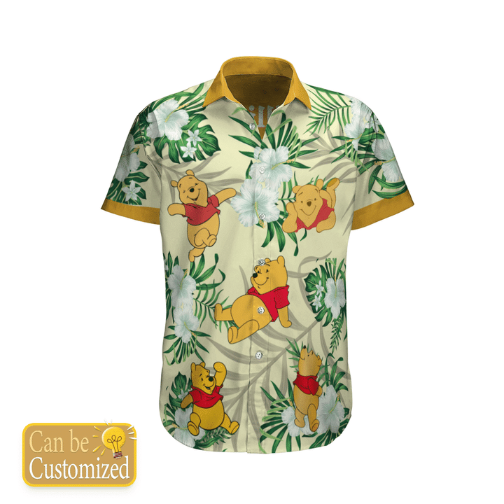 Personalized Pooh Flower Hawaiian Shirt