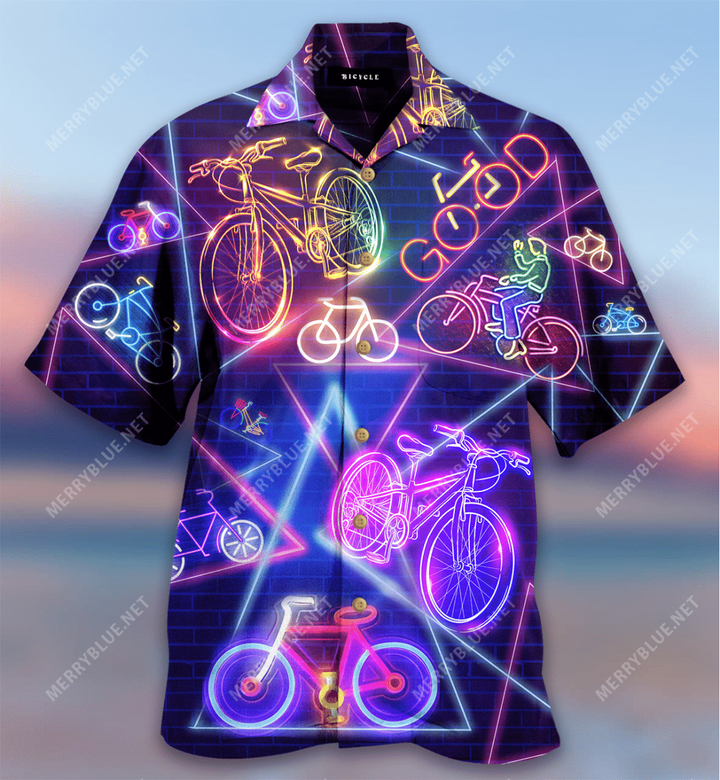 Bicycle Life Is Good Hawaiian Shirt