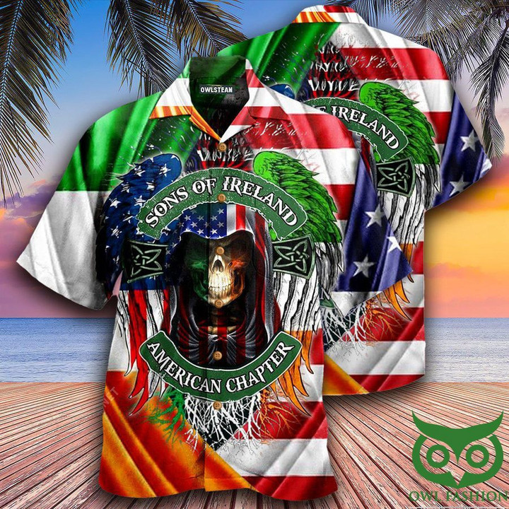 Saint Patrick Irish Son Of Ireland American Chapter Saint Patricks Day Edition Hawaiian Shirt