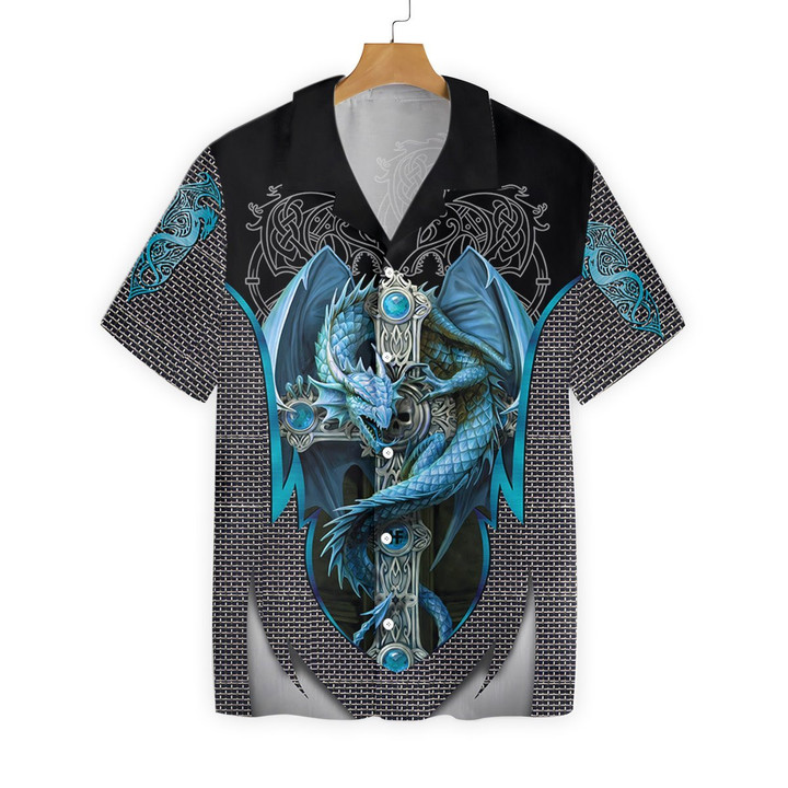 Ice Gothic Dragon Hawaiian Shirt