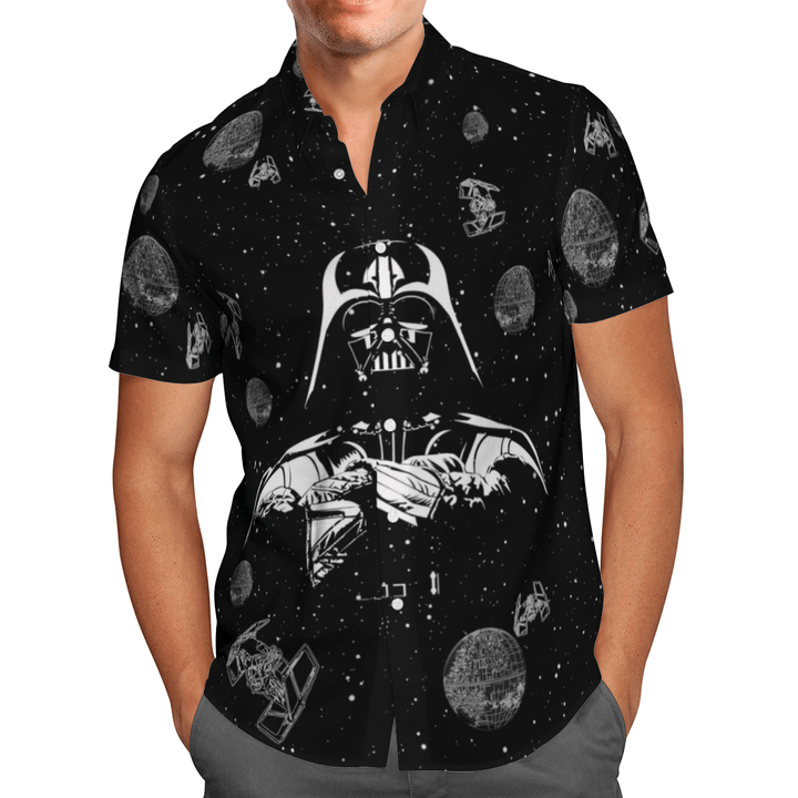 Dark Vader Galaxy Star Wars Hawaiian Shirt