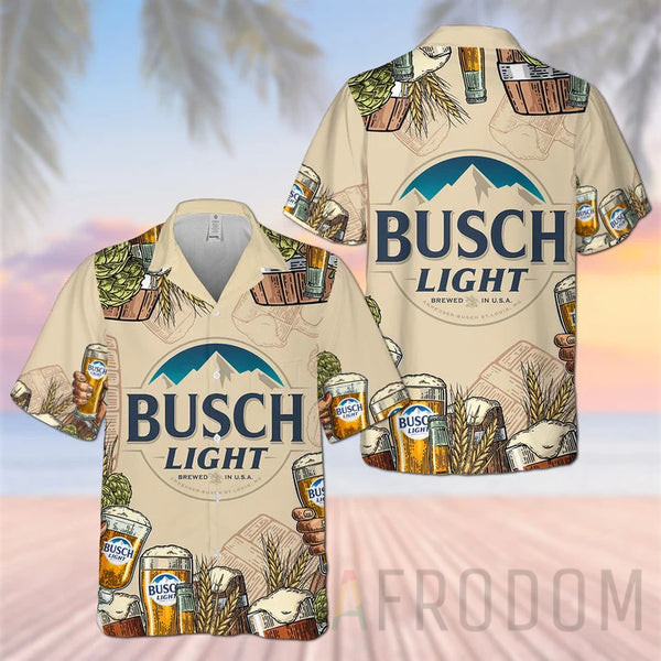 Retro Brewing Beer Busch Light Hawaii Shirt