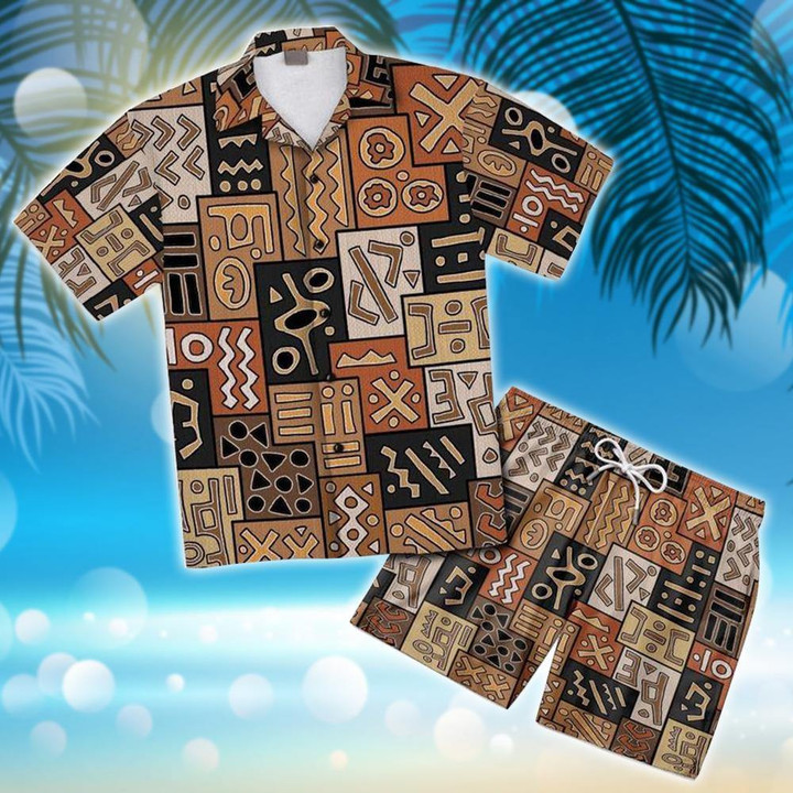 African Pattern Hawaiian Shirt
