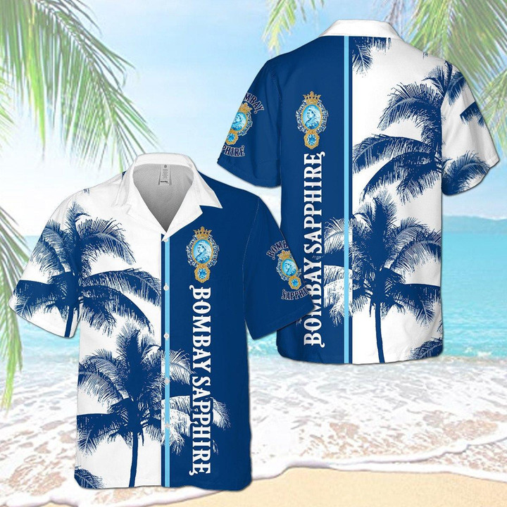 Bombay Sapphire Palm Hawaiian Shirt