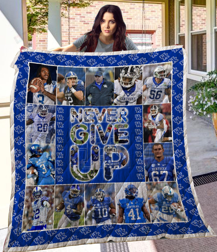 Kentucky Wildcats Quilt Blanket, Gift Christmas, Thanksgiving, Perfect Holiday Gift, Cozy Gift for All Occasions
