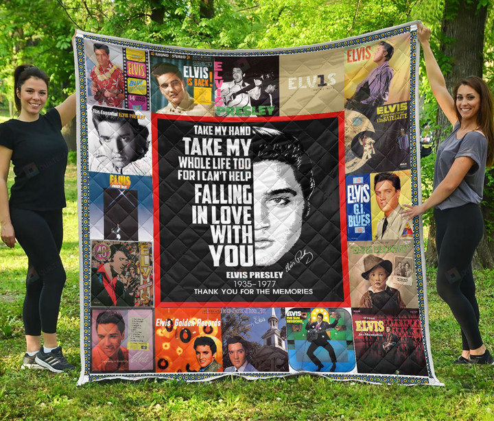 Elvis Presley Anniversary Quilt Blanket, Gift for Christmas, Thanksgiving, Perfect Holiday Gift, Cozy Gift for All Occasions