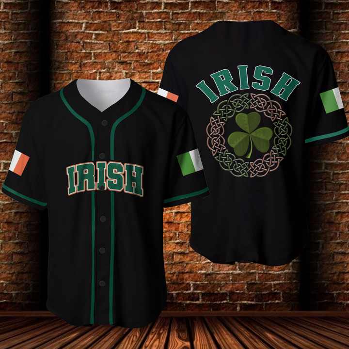 Irish Shamrock Baseball Jersey
