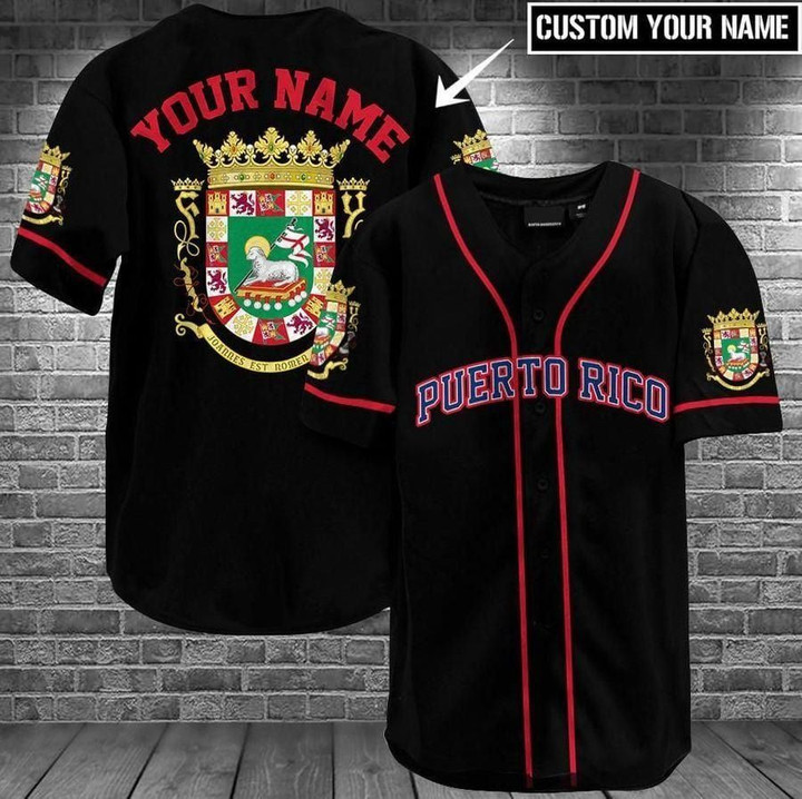 Puerto Rico Amazing Personalized Name Baseball Jersey
