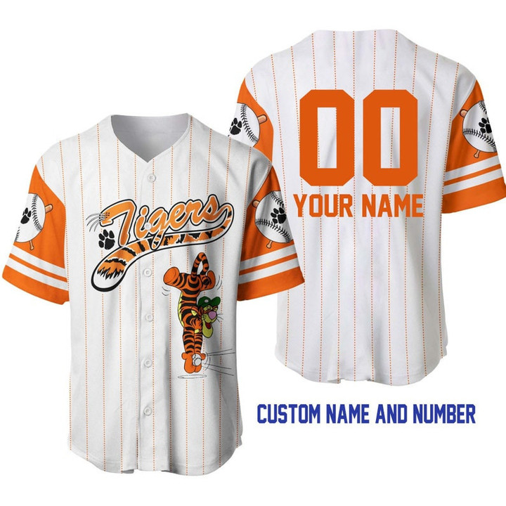 Tigger funny Personalized Name & number Baseball Jersey