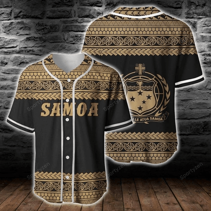 American Samoa Golden Baseball Jersey