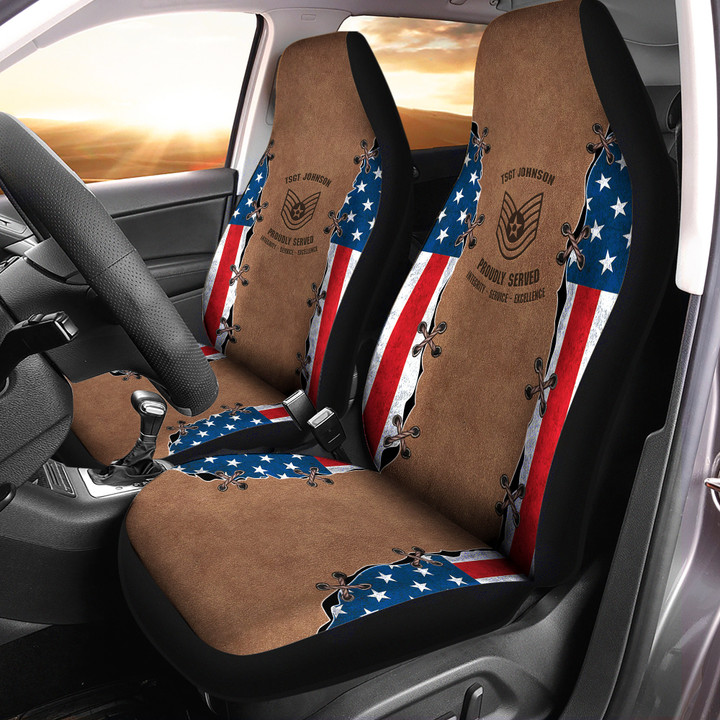 AF Veteran(1976) - Personalized Car Seat Covers - Universal Fit - Set 2