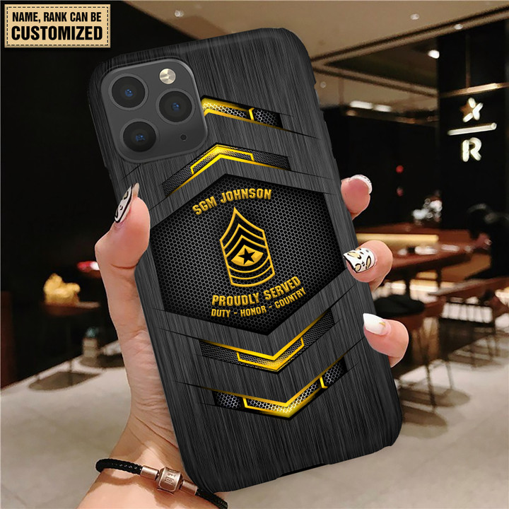 Army Veteran - Personalized Phone Case