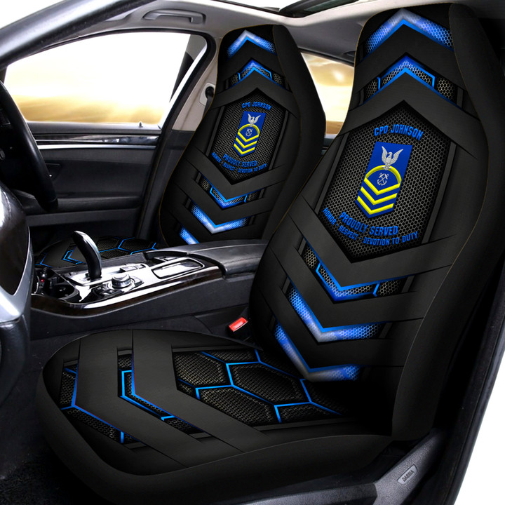 CG Veteran - Personalized Car Seat Covers 02 - Universal Fit - Set 2