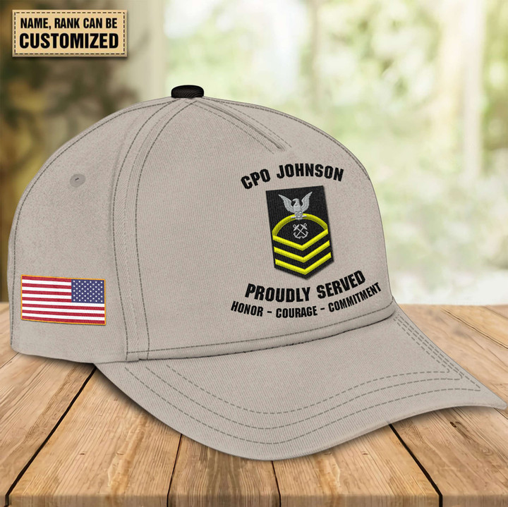 Navy Veteran Personalized Classic Cap