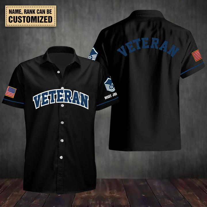 Air Force Veteran - Personalized Hawaii Shirt
