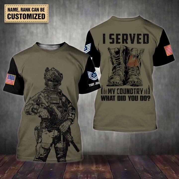AF (1976) Veteran - Personalized All Over Print T-shirt