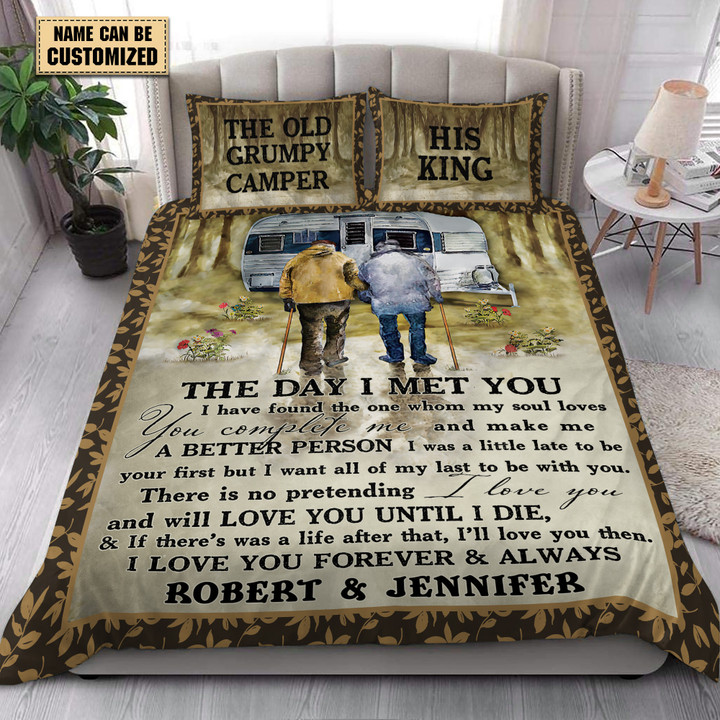 The Day I Met You - Personalized Bedding Set