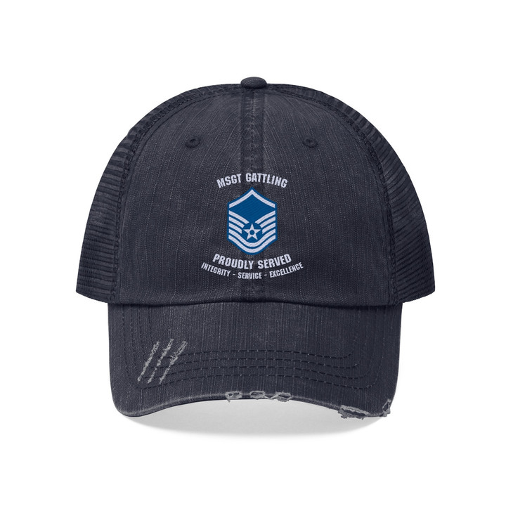 AF Veteran - Personalized Embroidered Unisex Trucker Hat
