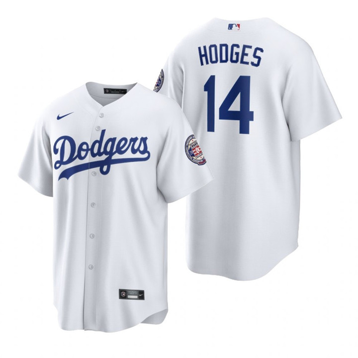 Los Angeles Dodgers Gil Hodges Home White 2022 Baseball Hall of Fame Induction Jersey