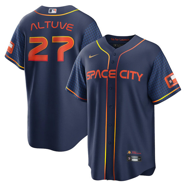 Houston Astros Cool Base Space City Jersey - All Stitched