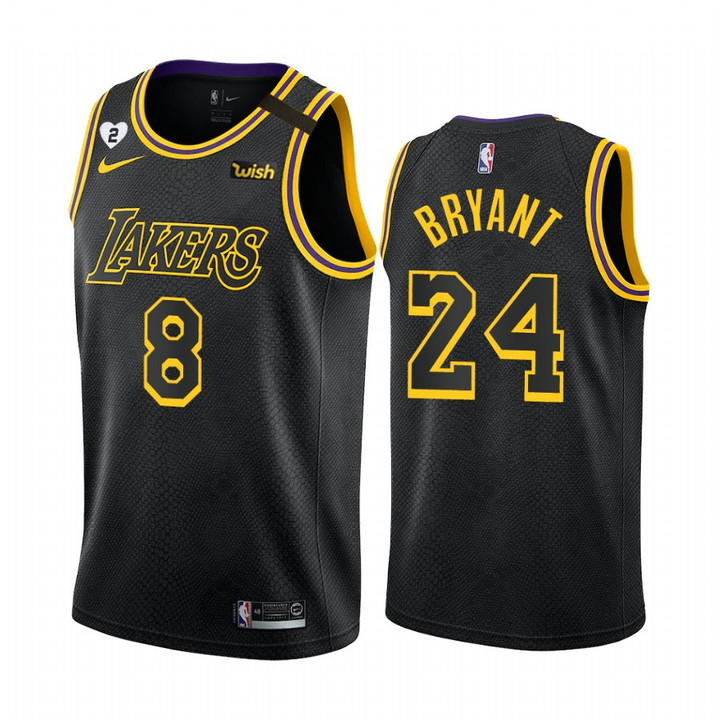 Kobe Bryant Los Angeles Lakers Black Mamba Jersey - All Stitched