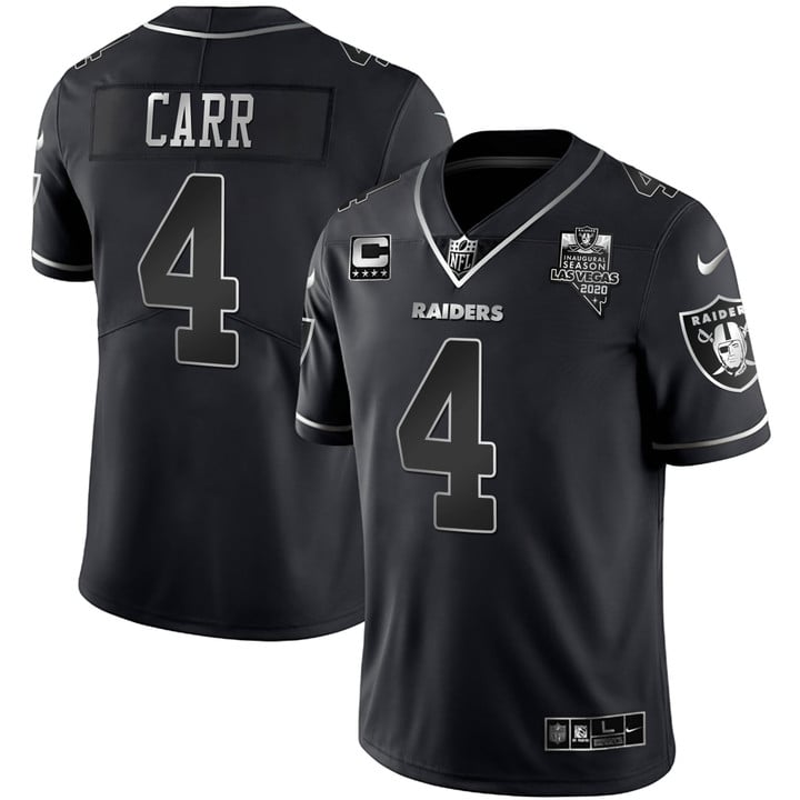 Las Vegas Raiders Black Silver Vapor Jersey - All Stitched
