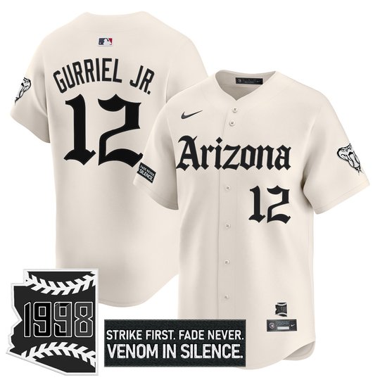 Men's Arizona Diamondbacks 'Gothic Desert Fang Edition' Vapor Premier Limited Jersey - All Stitched