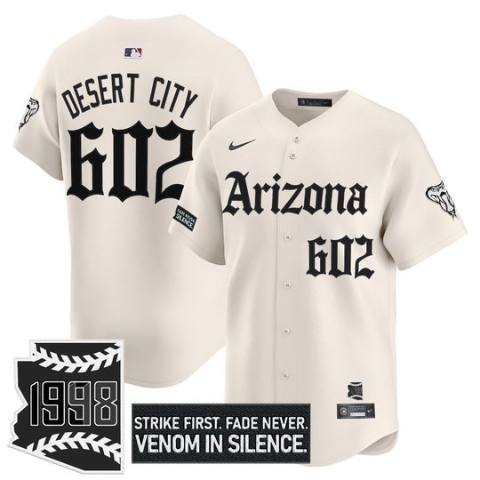 Men's Arizona Diamondbacks 'Gothic Desert Fang Edition' Vapor Premier Limited Jersey - All Stitched