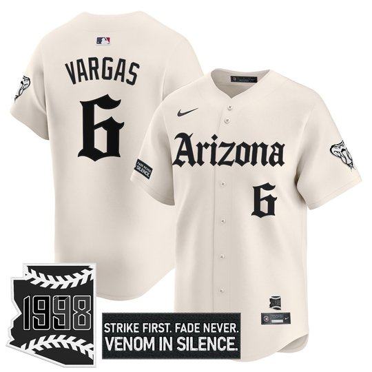 Men's Arizona Diamondbacks 'Gothic Desert Fang Edition' Vapor Premier Limited Jersey - All Stitched