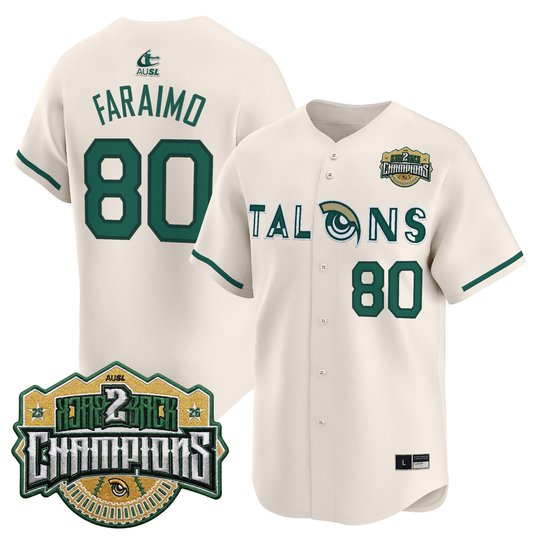 Men's Size - Utah Talons 2026 Back-To-Back Athletes Unlimited Softball League (AUSL) Champions Vapor Premier Limited Jersey - All Stitched
