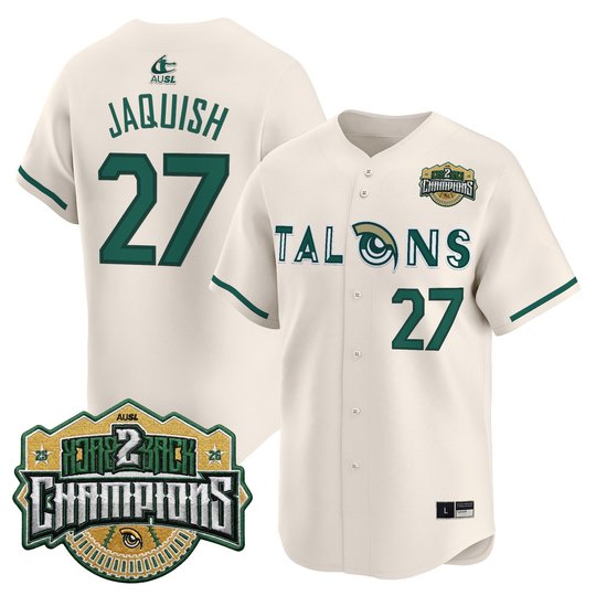 Men's Size - Utah Talons 2026 Back-To-Back Athletes Unlimited Softball League (AUSL) Champions Vapor Premier Limited Jersey - All Stitched