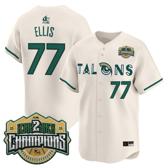 Men's Size - Utah Talons 2026 Back-To-Back Athletes Unlimited Softball League (AUSL) Champions Vapor Premier Limited Jersey - All Stitched