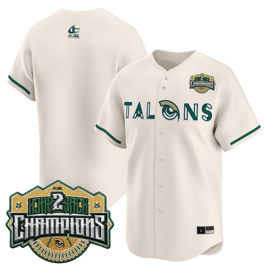 Men's Size - Utah Talons 2026 Back-To-Back Athletes Unlimited Softball League (AUSL) Champions Vapor Premier Limited Jersey - All Stitched