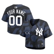 Women's Yankees x KAWS Cropped Baseball Custom Jersey - All Stitched