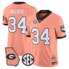 Men's Georgia Bulldogs The Big Peach Vapor Limited Jersey - All Stitched