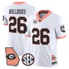 Men's Georgia Bulldogs The Big Peach Vapor Limited Jersey - All Stitched