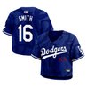 Women's Los Angeles Dodgers x KAWS Cropped Baseball Jersey - All Stitched
