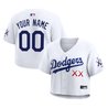 Women's Los Angeles Dodgers x KAWS Cropped Baseball Custom Jersey - All Stitched