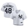 Women's Yankees x KAWS Cropped Baseball Jersey - All Stitched