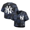 Women's Yankees x KAWS Cropped Baseball Jersey - All Stitched