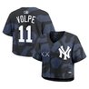 Women's Yankees x KAWS Cropped Baseball Jersey - All Stitched