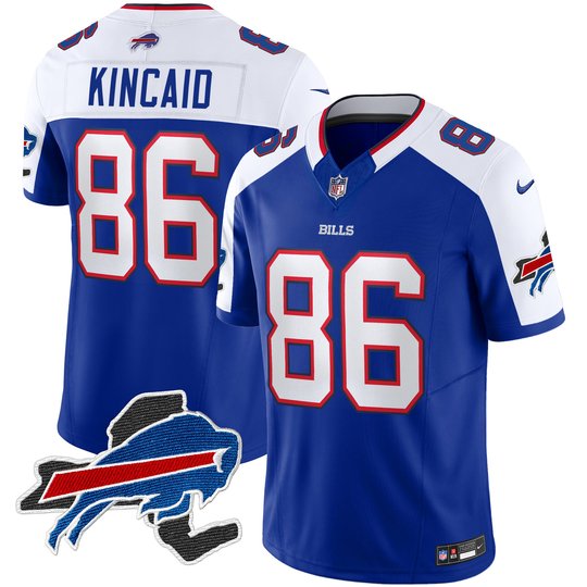 Men's Bills New York Patch Vapor Limited Jersey - All Stitched