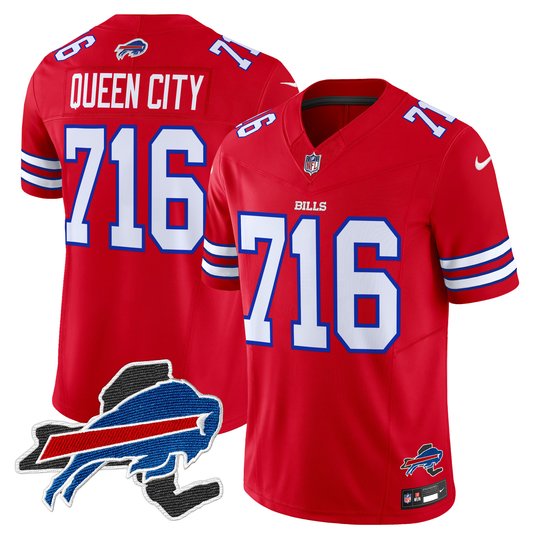 Men's Bills New York Patch Vapor Limited Jersey - All Stitched